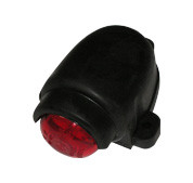 ГФ 3.19 с козырьком красный LED 12/24v ( рассеиватель прозрачный ) Фонарь габаритный